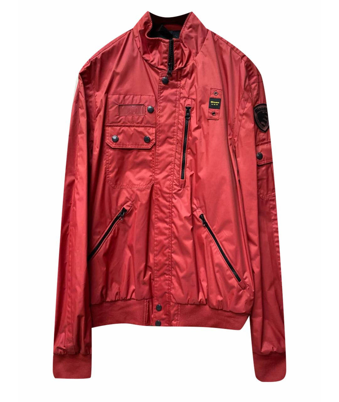 BLAUER Красная полиамидовая куртка, фото 1