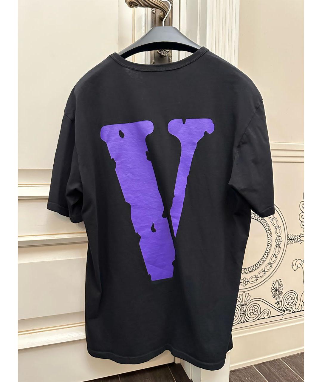 VLONE Черная хлопковая футболка, фото 2