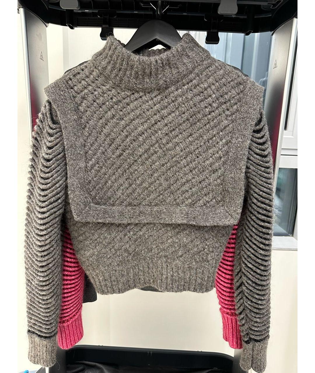 IRO Серый шерстяной джемпер / свитер, фото 3