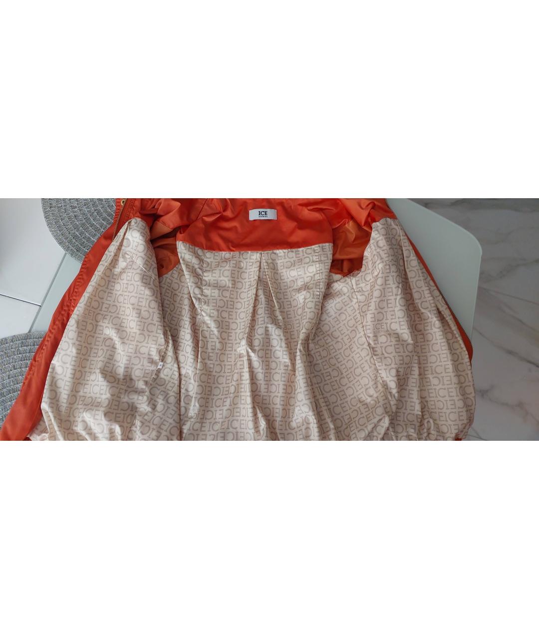 ICEBERG Оранжевая атласная куртка, фото 3