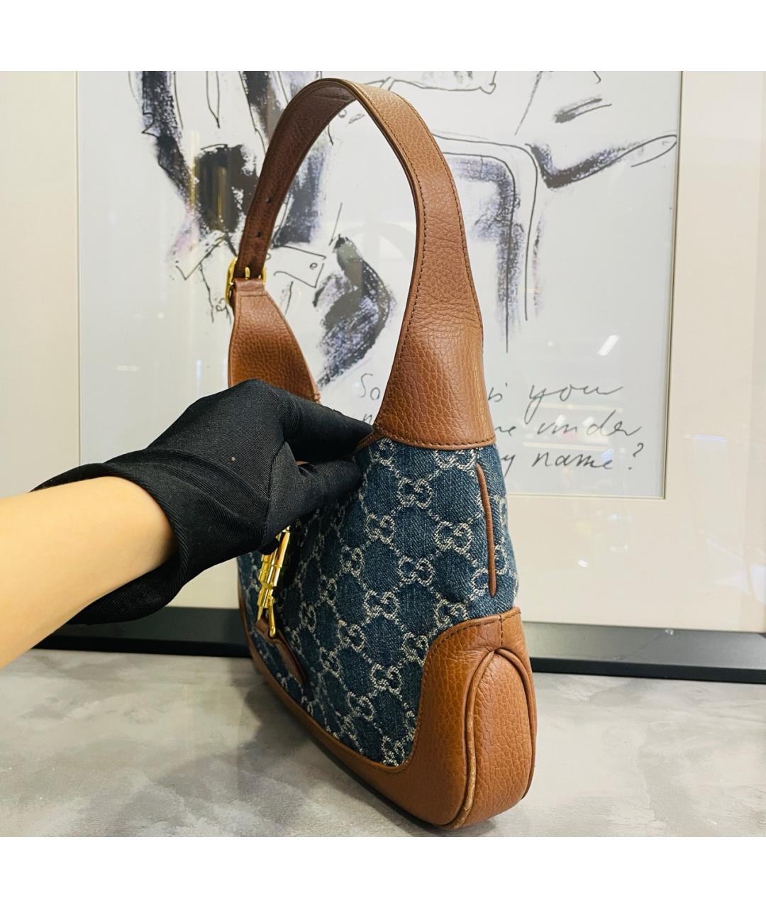 GUCCI Синяя деним сумка через плечо, фото 3