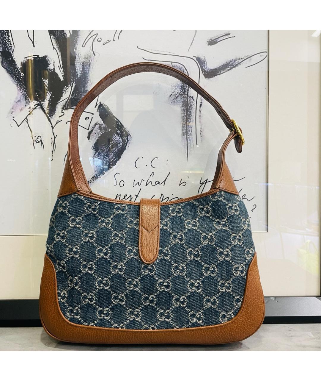 GUCCI Синяя деним сумка через плечо, фото 4