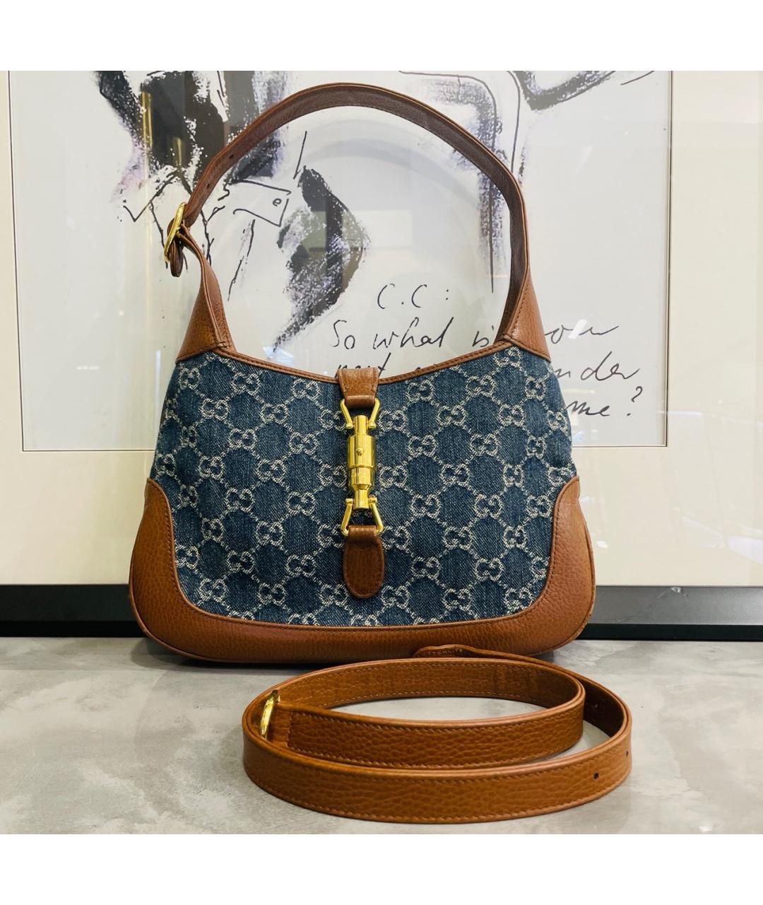 GUCCI Синяя деним сумка через плечо, фото 9
