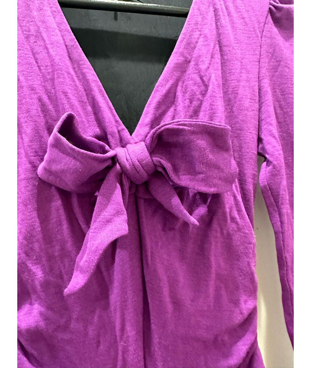 EMILIO PUCCI Фиолетовое полиамидовое коктейльное платье, фото 4