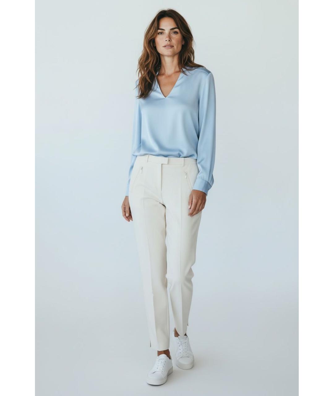 HUGO BOSS Белые брюки узкие, фото 6