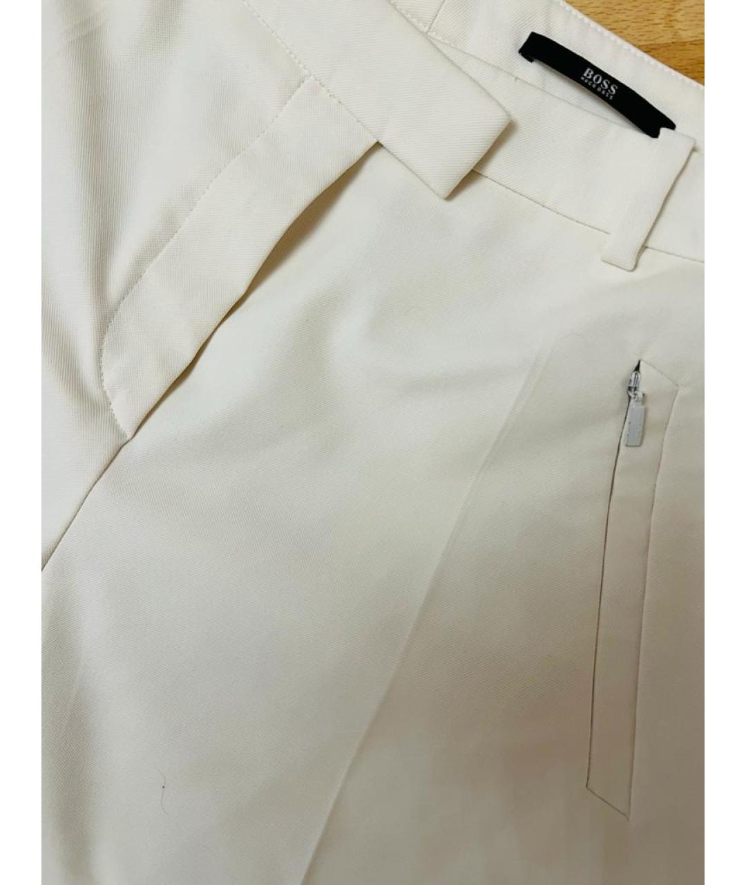 HUGO BOSS Белые брюки узкие, фото 3