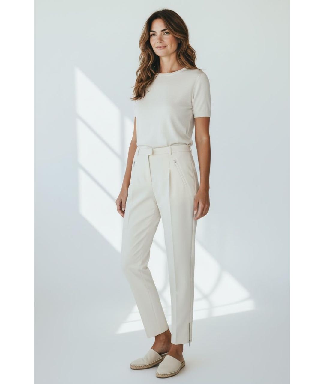 HUGO BOSS Белые брюки узкие, фото 2