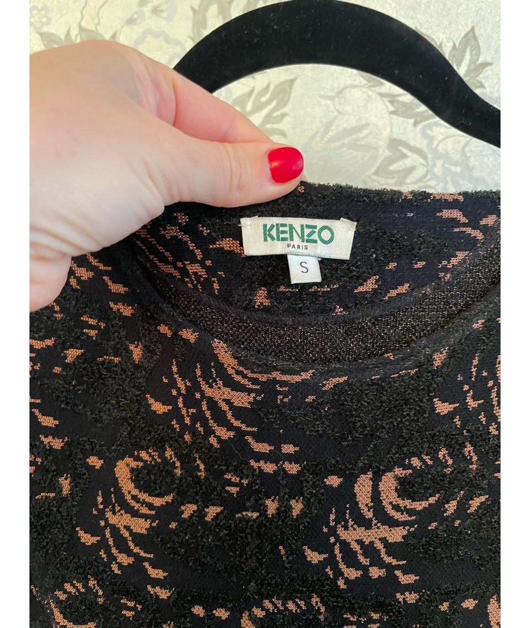 KENZO Мульти вискозное повседневное платье, фото 3