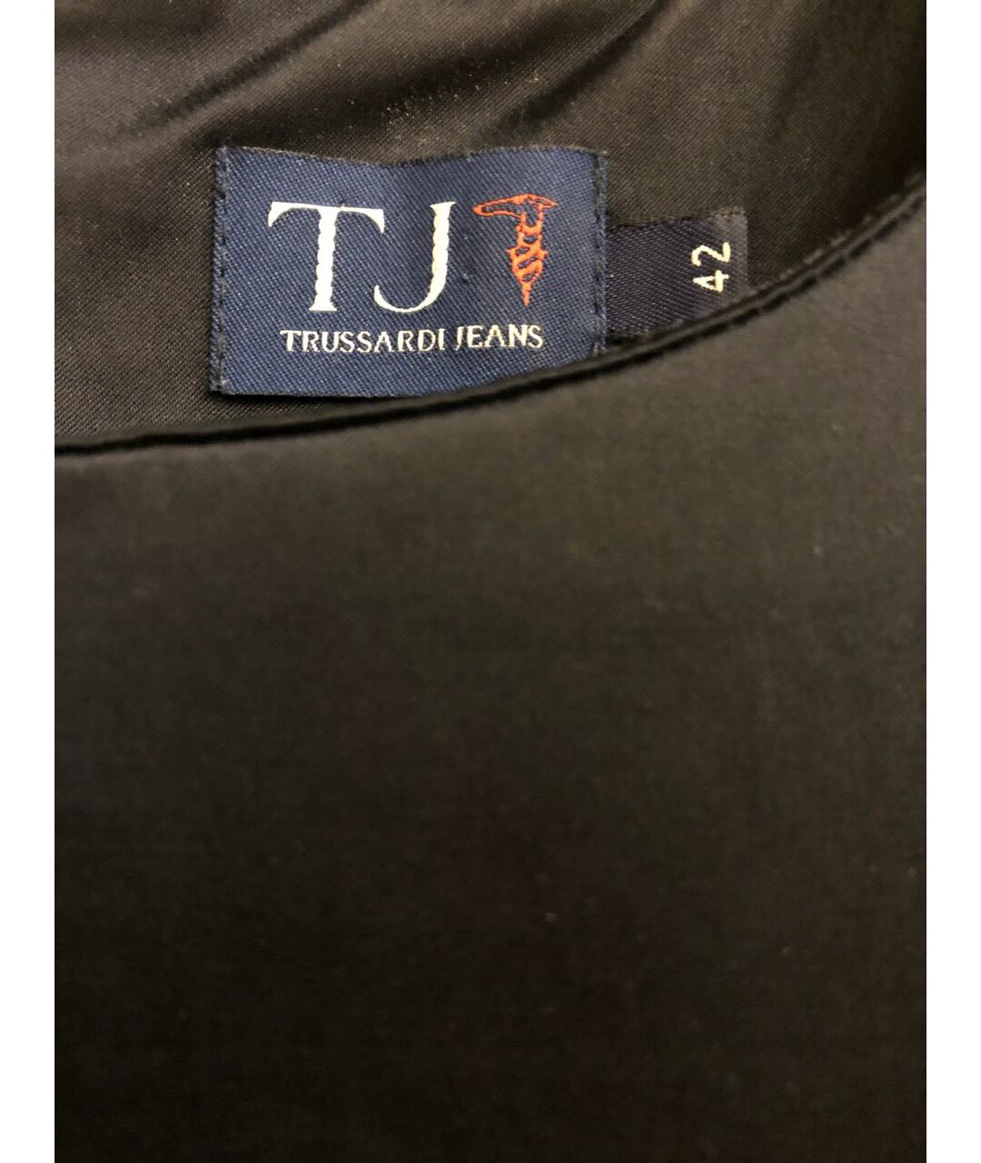 TRUSSARDI JEANS Темно-синее повседневное платье, фото 3