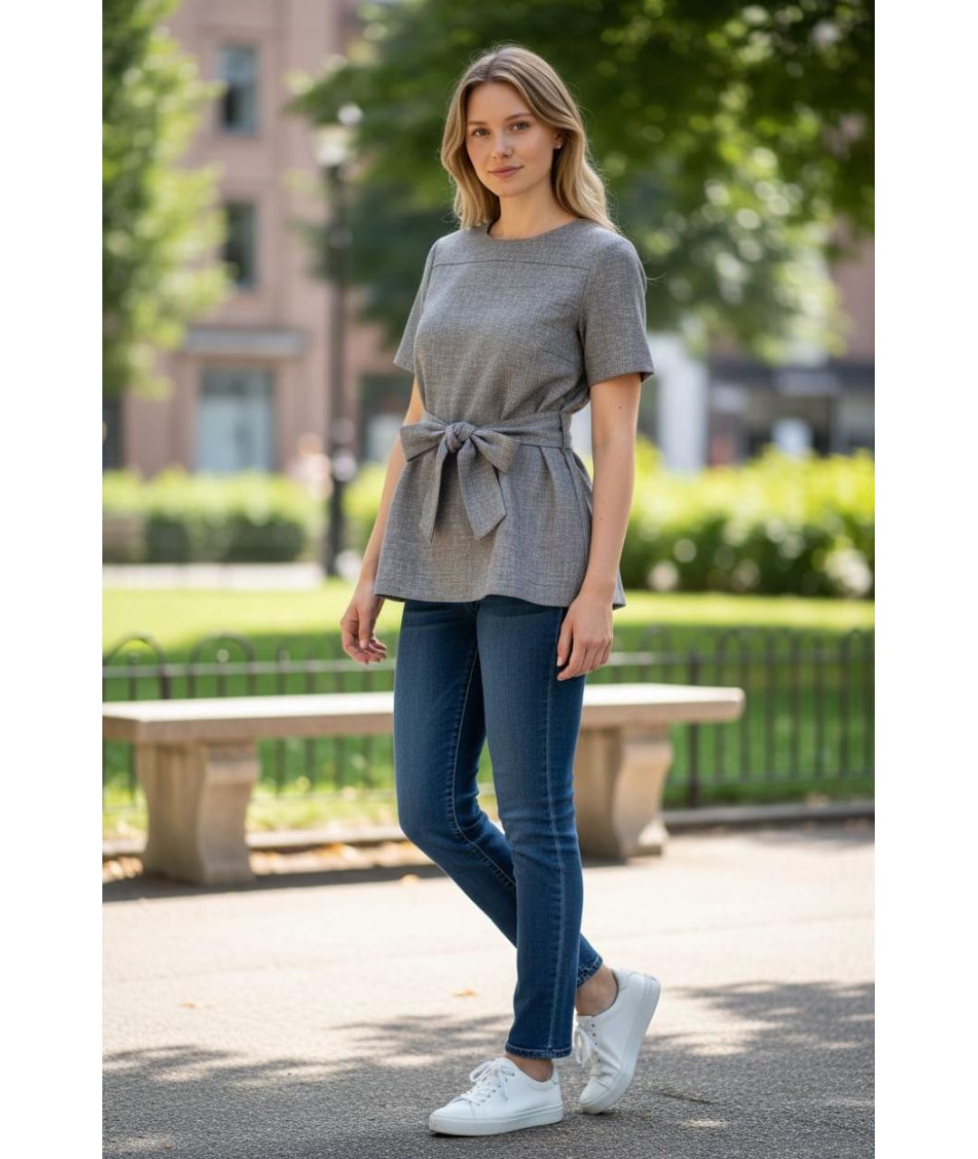 HUGO BOSS Серый шерстяной жакет/пиджак, фото 5