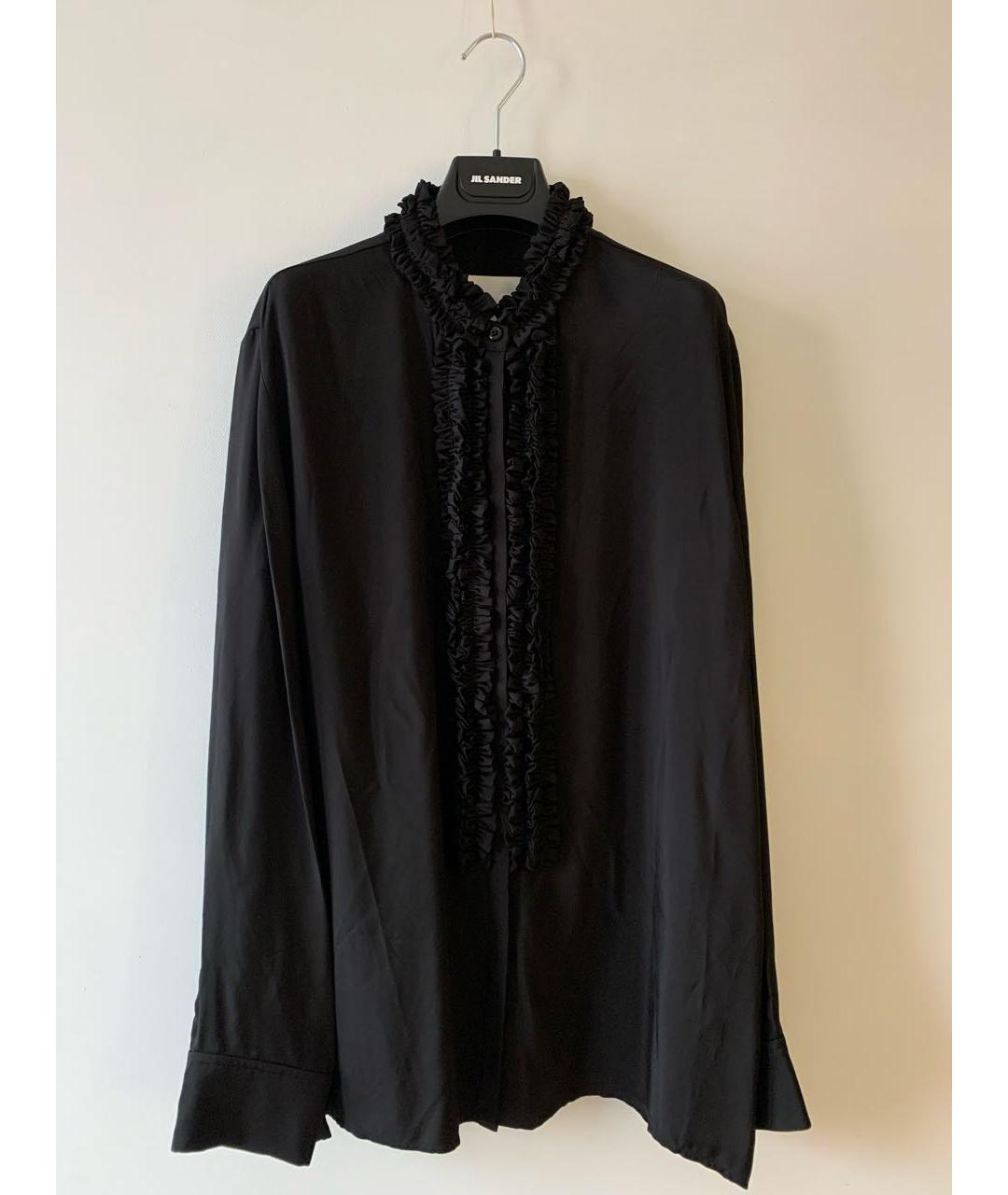 JIL SANDER Черная вискозная блузы, фото 8