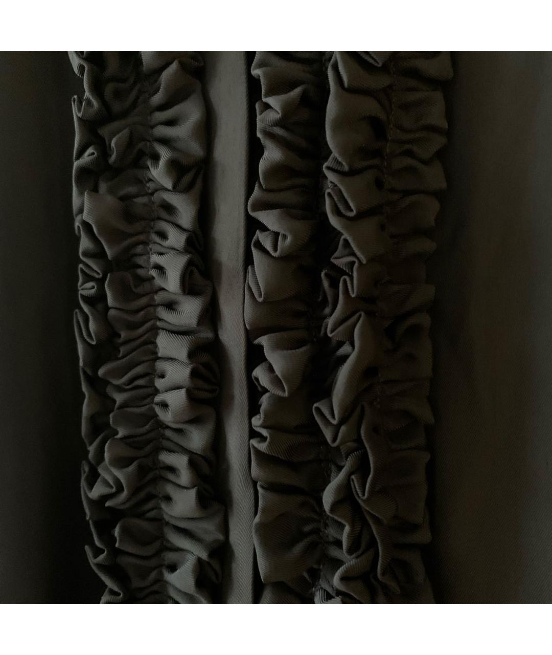 JIL SANDER Черная вискозная блузы, фото 4