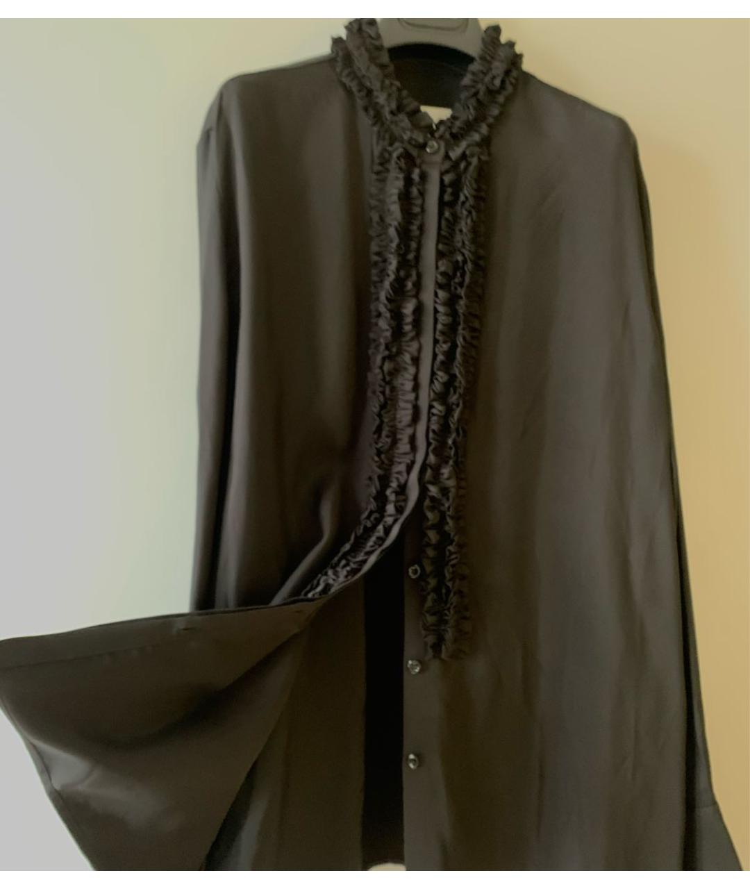 JIL SANDER Черная вискозная блузы, фото 3