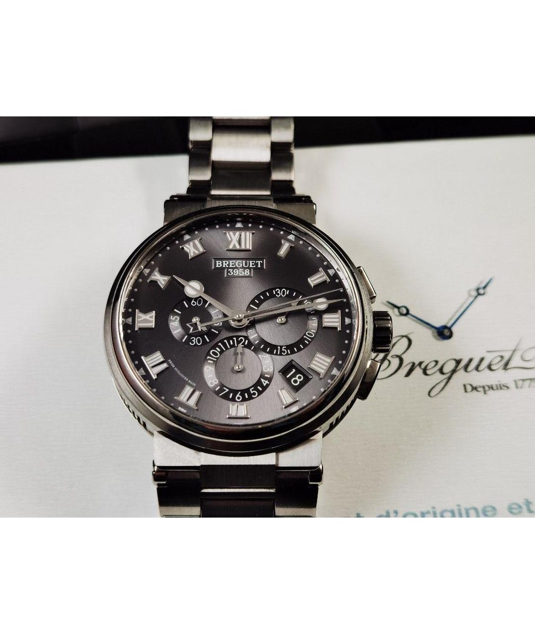 Breguet Коричневые титановые часы, фото 2