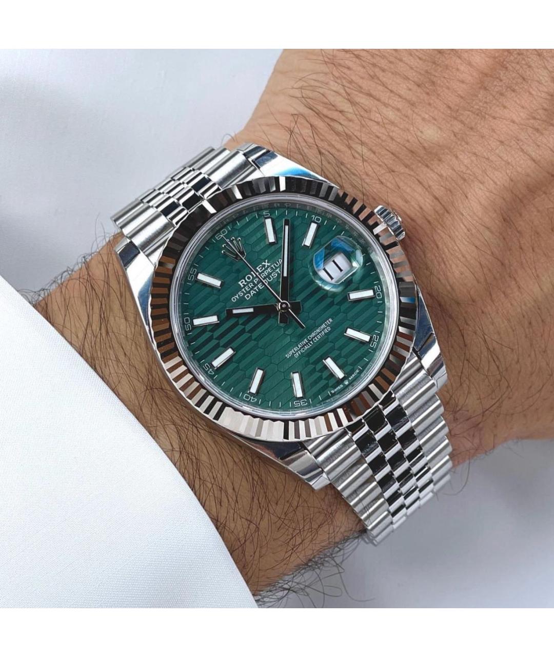ROLEX Зеленые часы, фото 2
