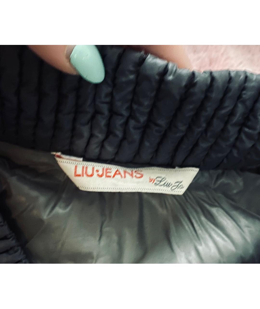 LIU JO Антрацитовая полиамидовая куртка, фото 4