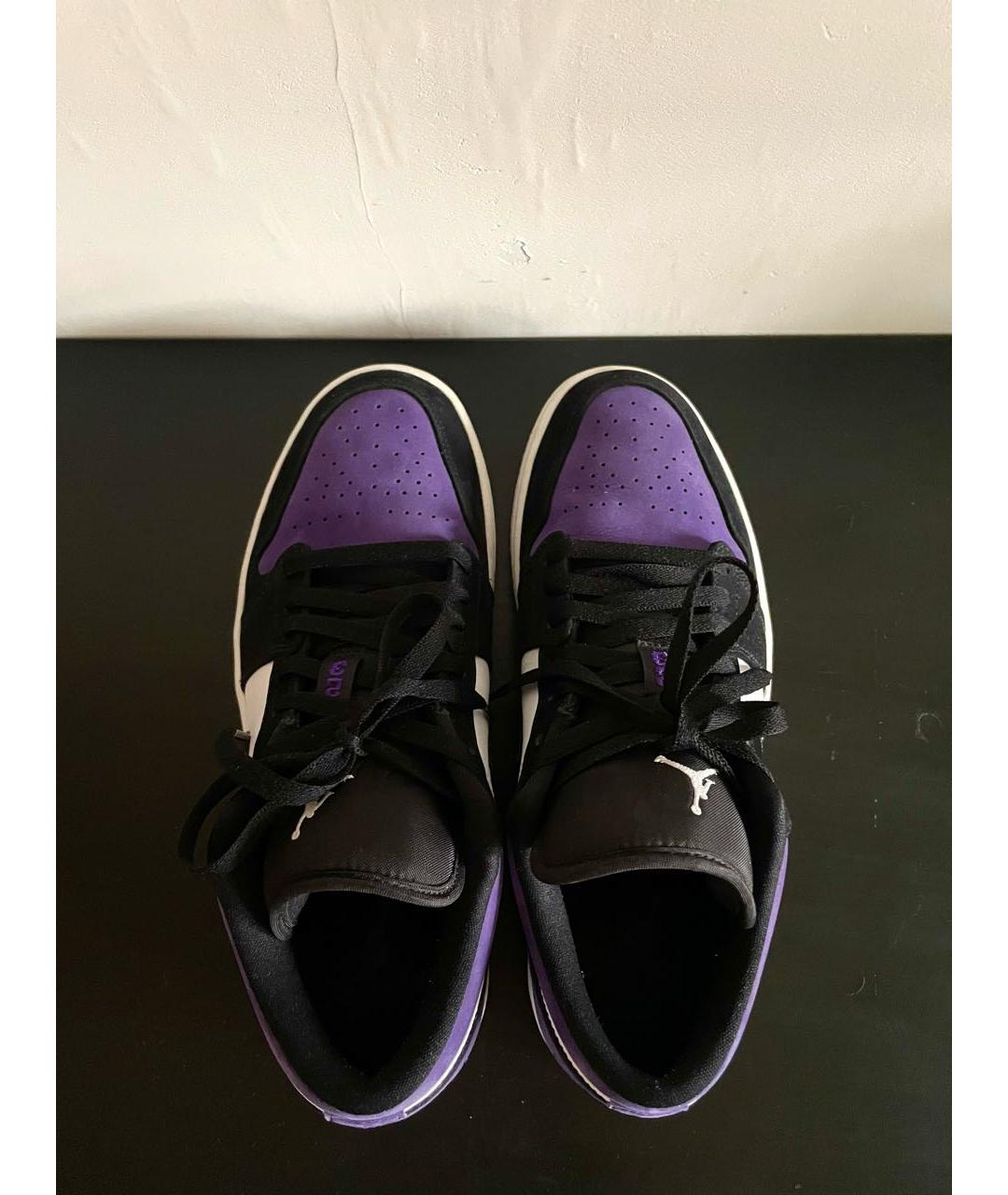 JORDAN Фиолетовые нубуковые низкие кроссовки / кеды, фото 3