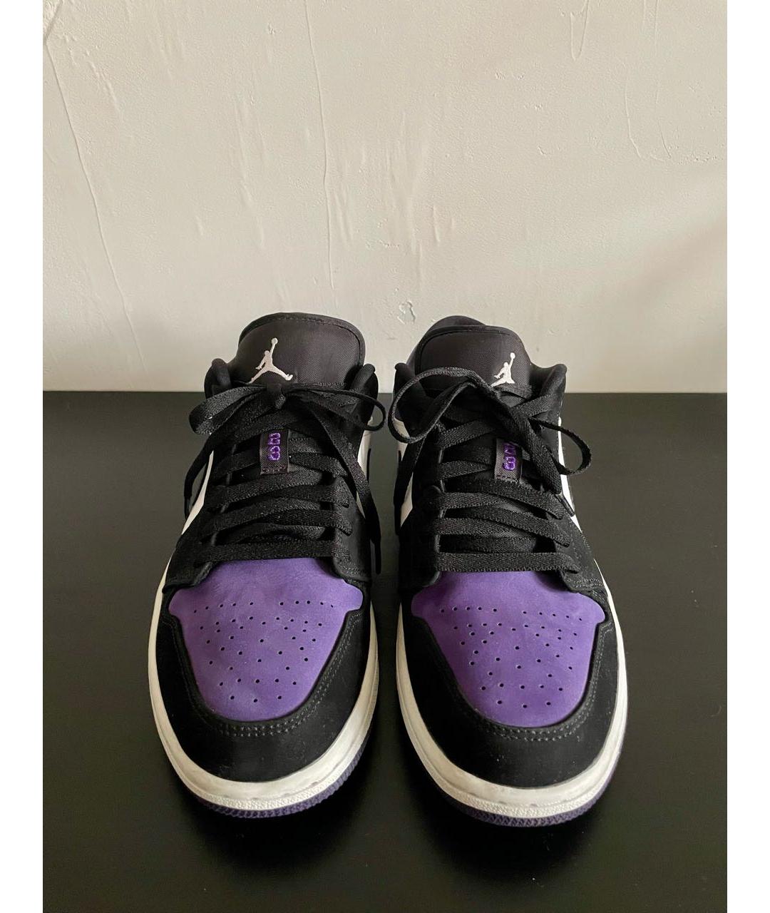 JORDAN Фиолетовые нубуковые низкие кроссовки / кеды, фото 2