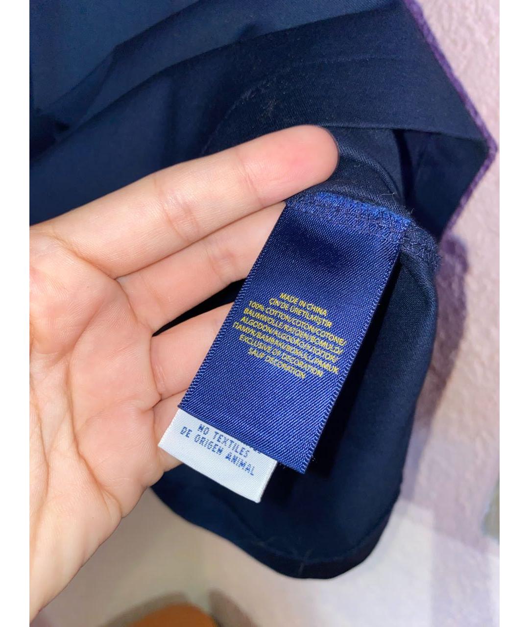 POLO RALPH LAUREN Темно-синяя футболка, фото 7