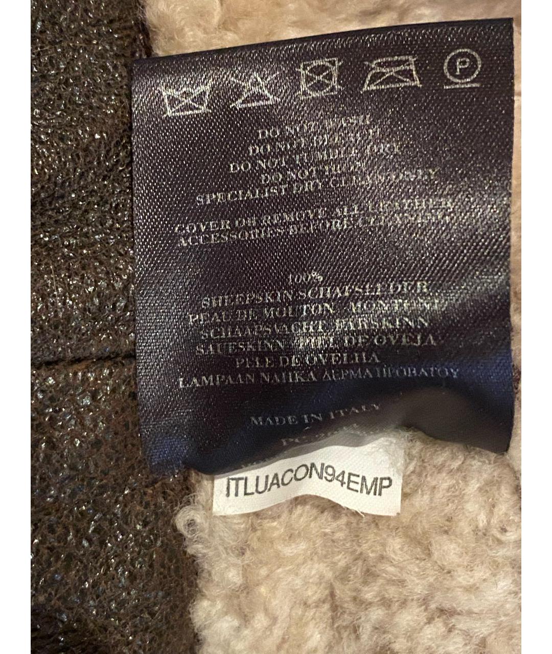 BURBERRY Коричневая кожаная дубленка, фото 6