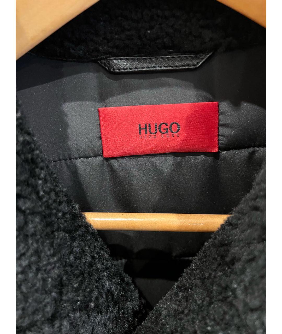 HUGO BOSS Черная дубленка/шуба, фото 3