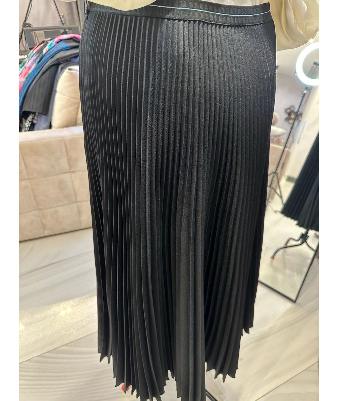 PRADA Черная полиэстеровая юбка макси, фото 3