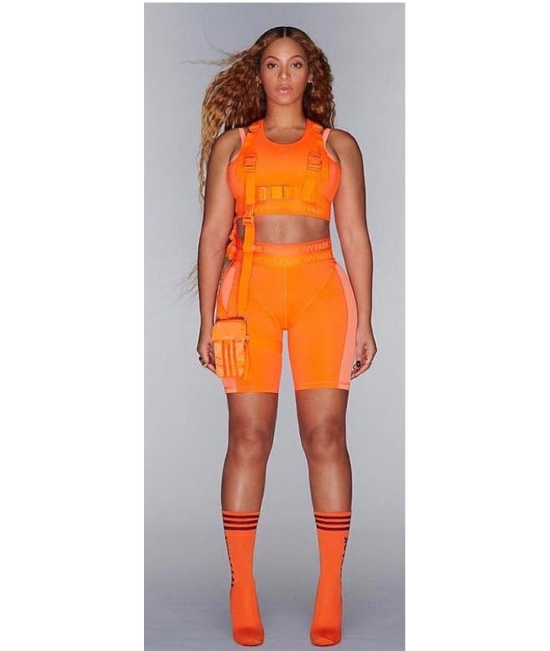 ADIDAS Оранжевый полиэстеровый спортивные костюмы, фото 2