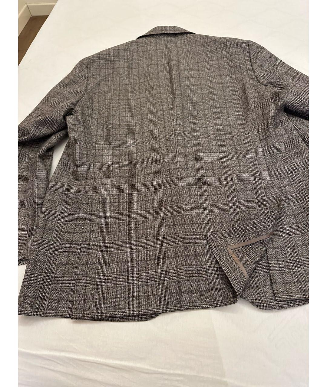 CORNELIANI Коричневый шерстяной пиджак, фото 5