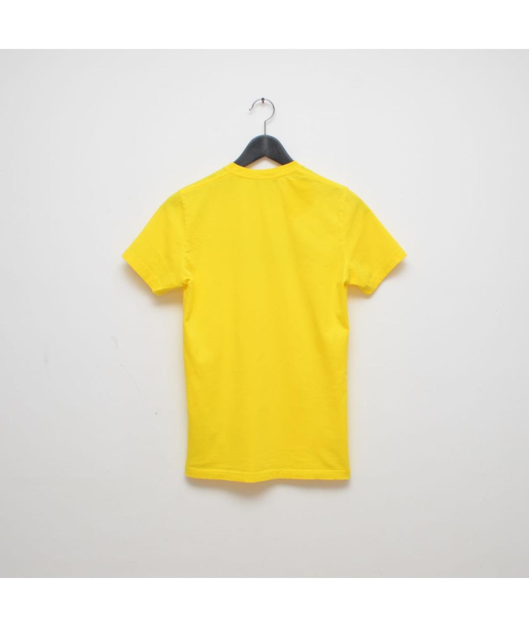 DSQUARED2 KIDS Желтая хлопковая детская футболка, фото 5