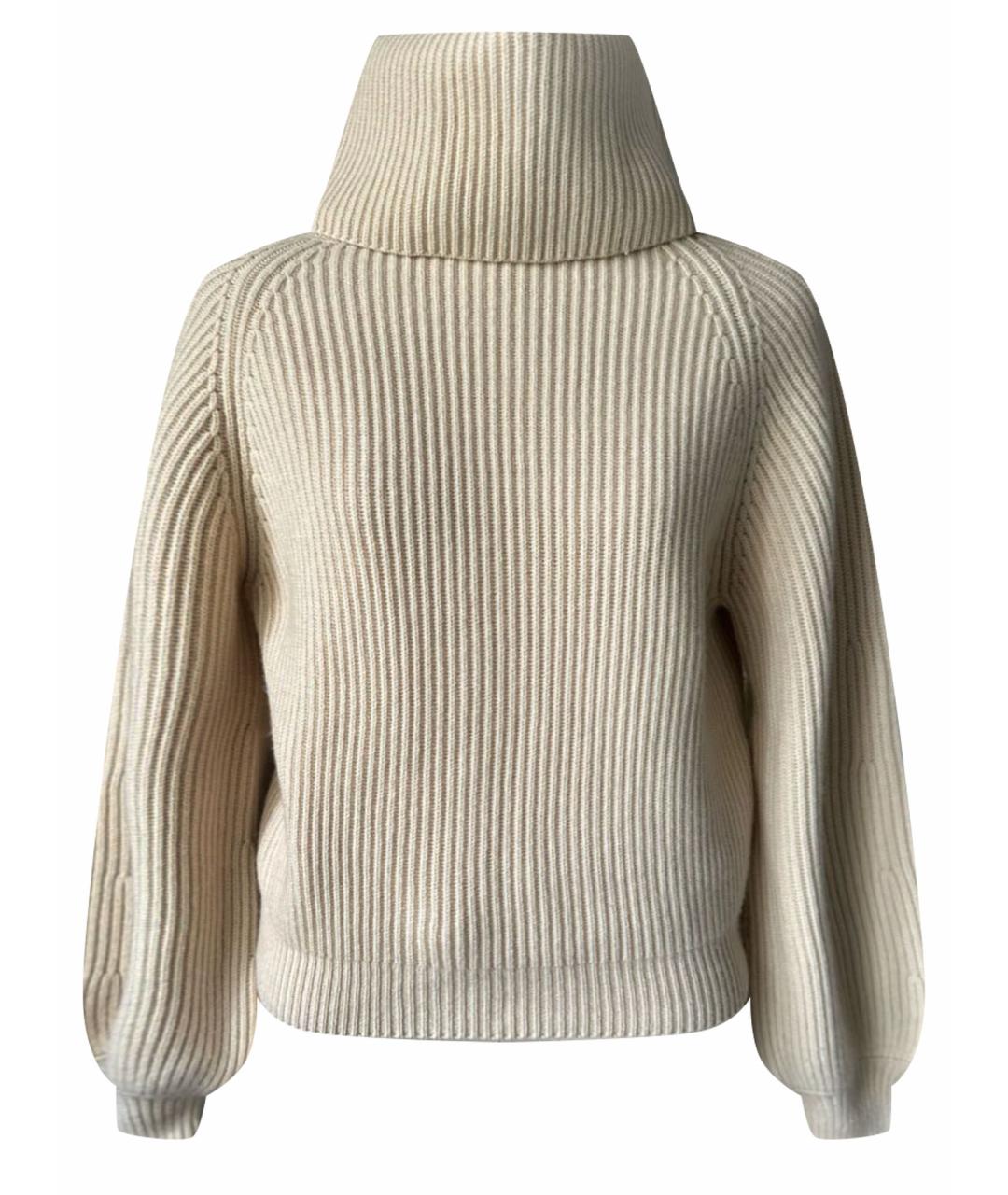 CELINE Бежевый кашемировый джемпер / свитер, фото 1