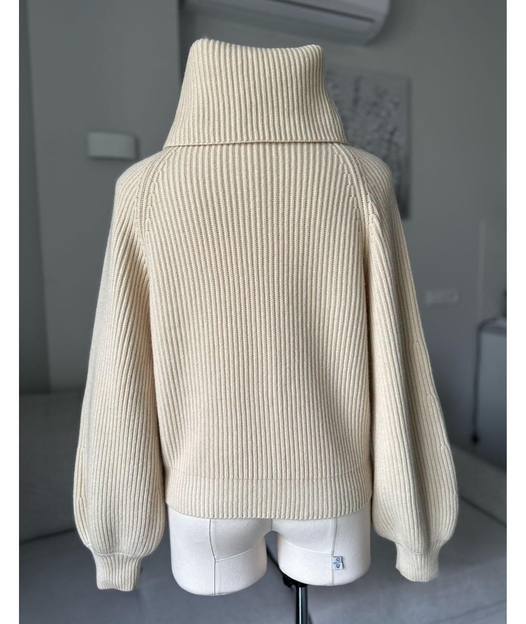 CELINE Бежевый кашемировый джемпер / свитер, фото 2