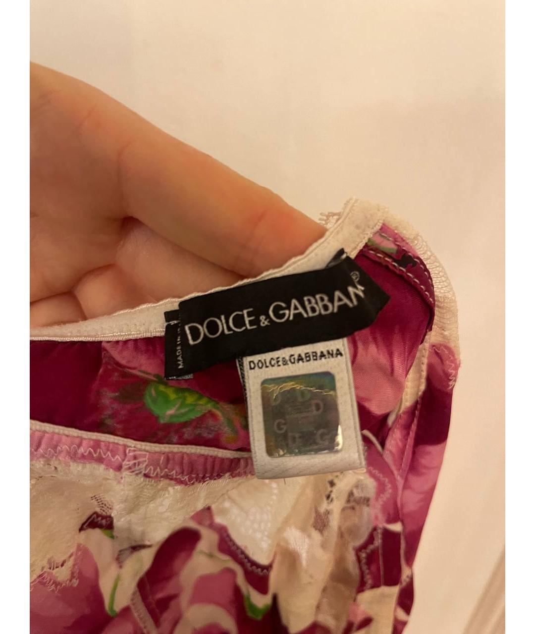 DOLCE&GABBANA Мульти майка, фото 5