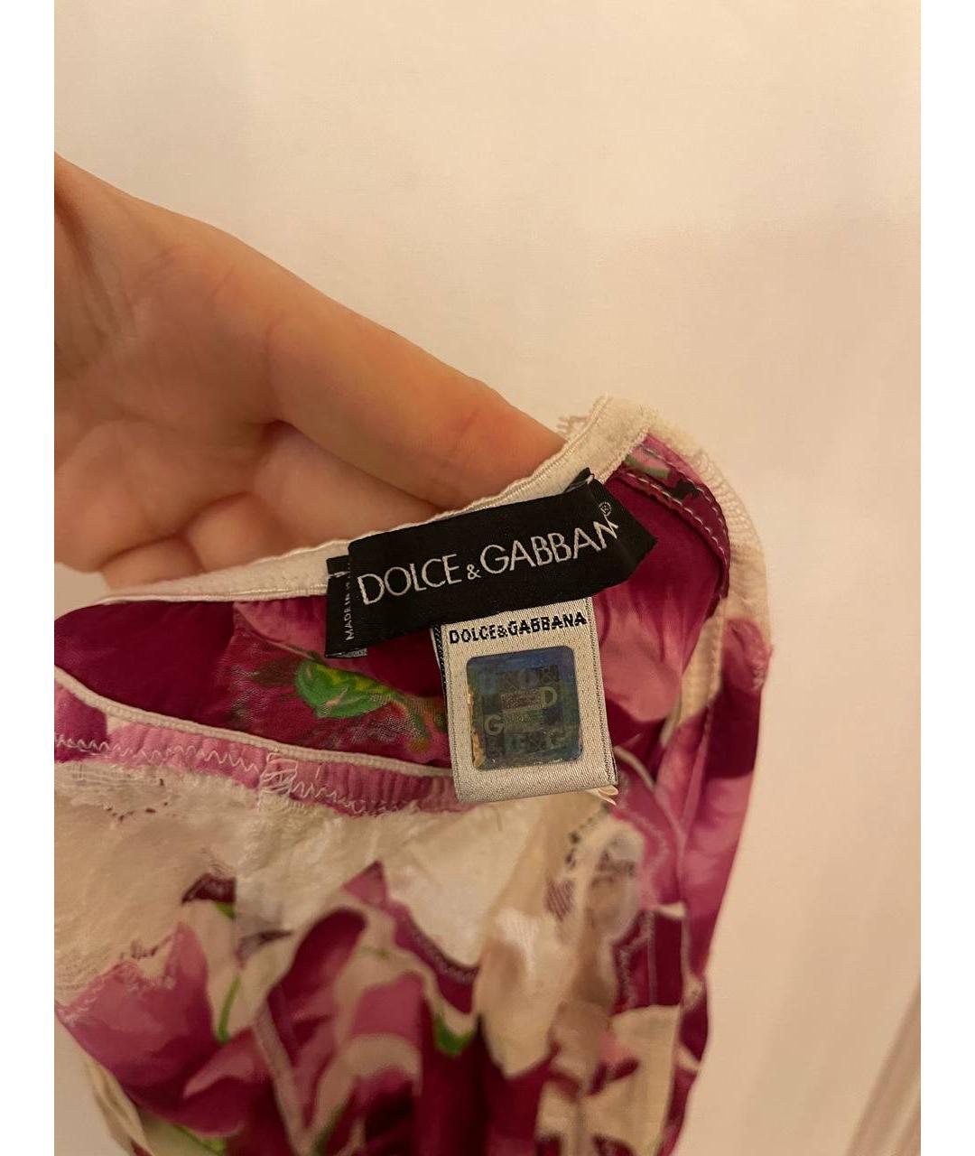 DOLCE&GABBANA Мульти майка, фото 6