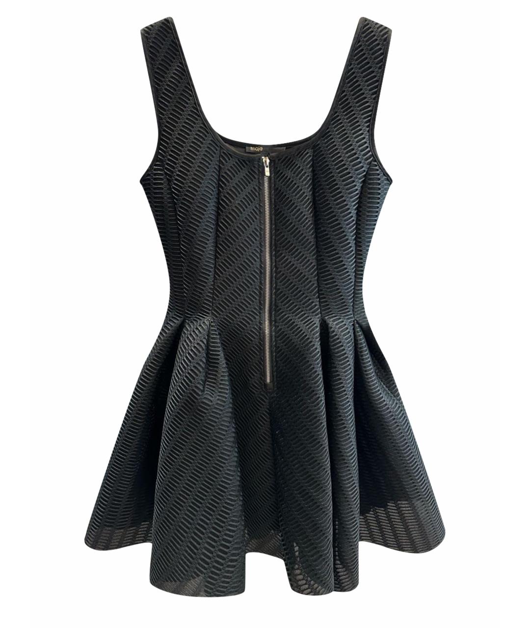MAJE Черное полиэстеровое коктейльное платье, фото 1