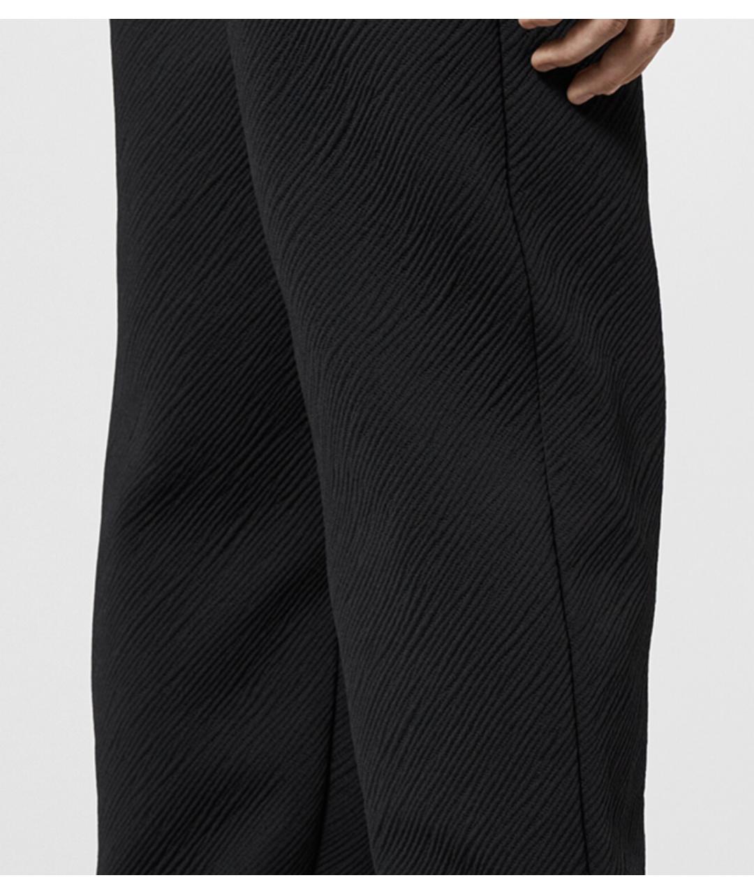 LOUIS VUITTON PRE-OWNED Черные полиэстеровые повседневные брюки, фото 4