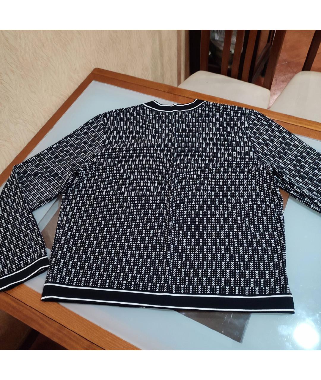 KARL LAGERFELD Черный вискозный жакет/пиджак, фото 2