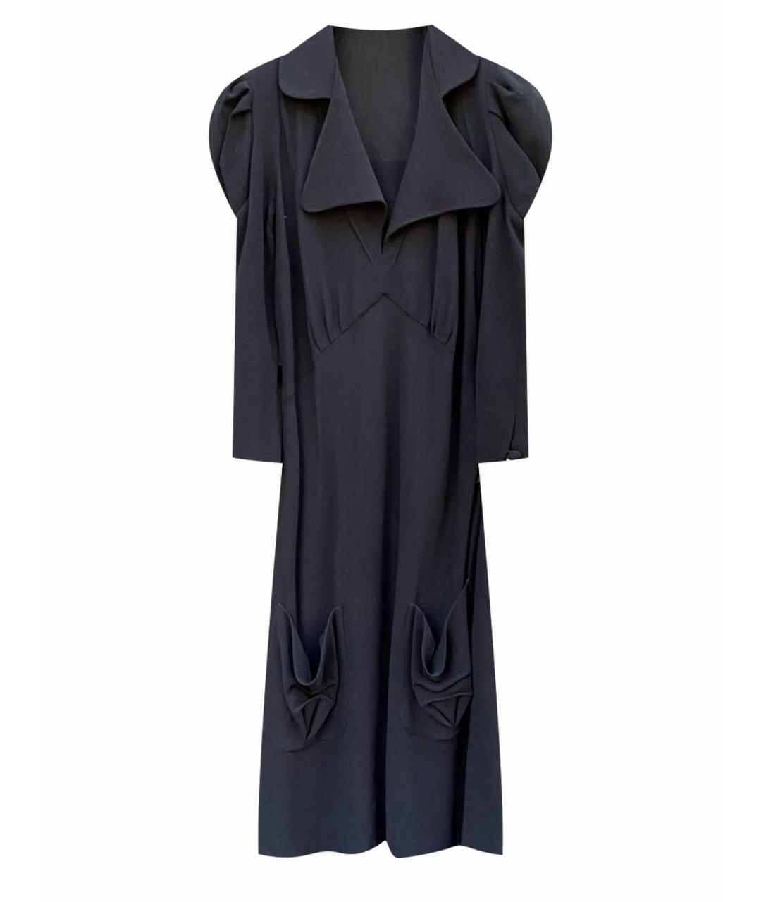SONIA RYKIEL VINTAGE Черное повседневное платье, фото 1