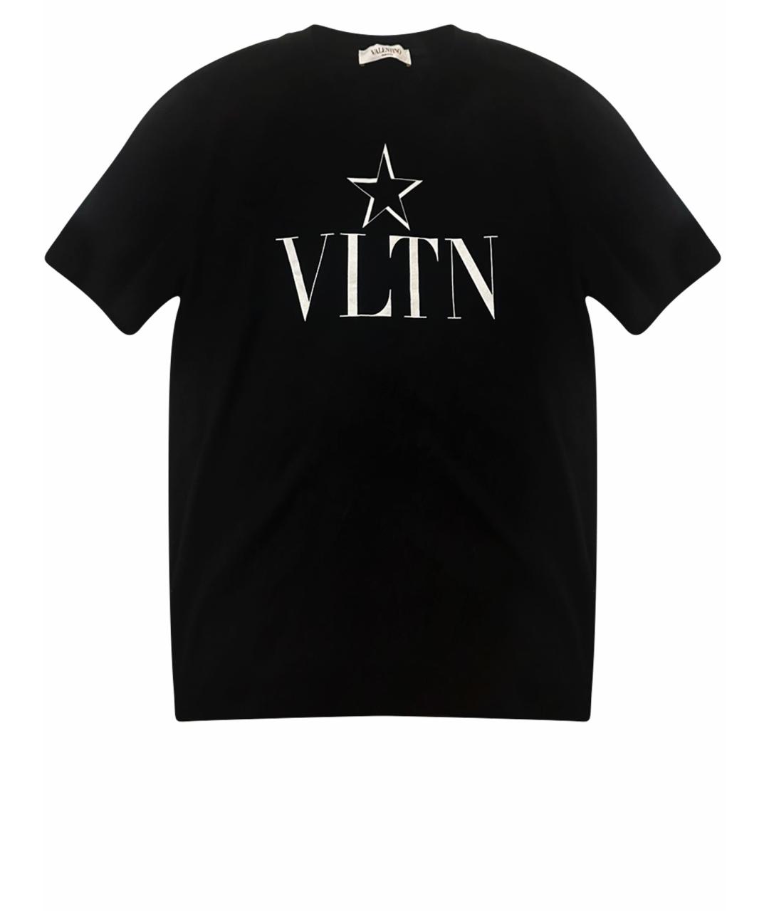 VALENTINO Черная хлопковая футболка, фото 1