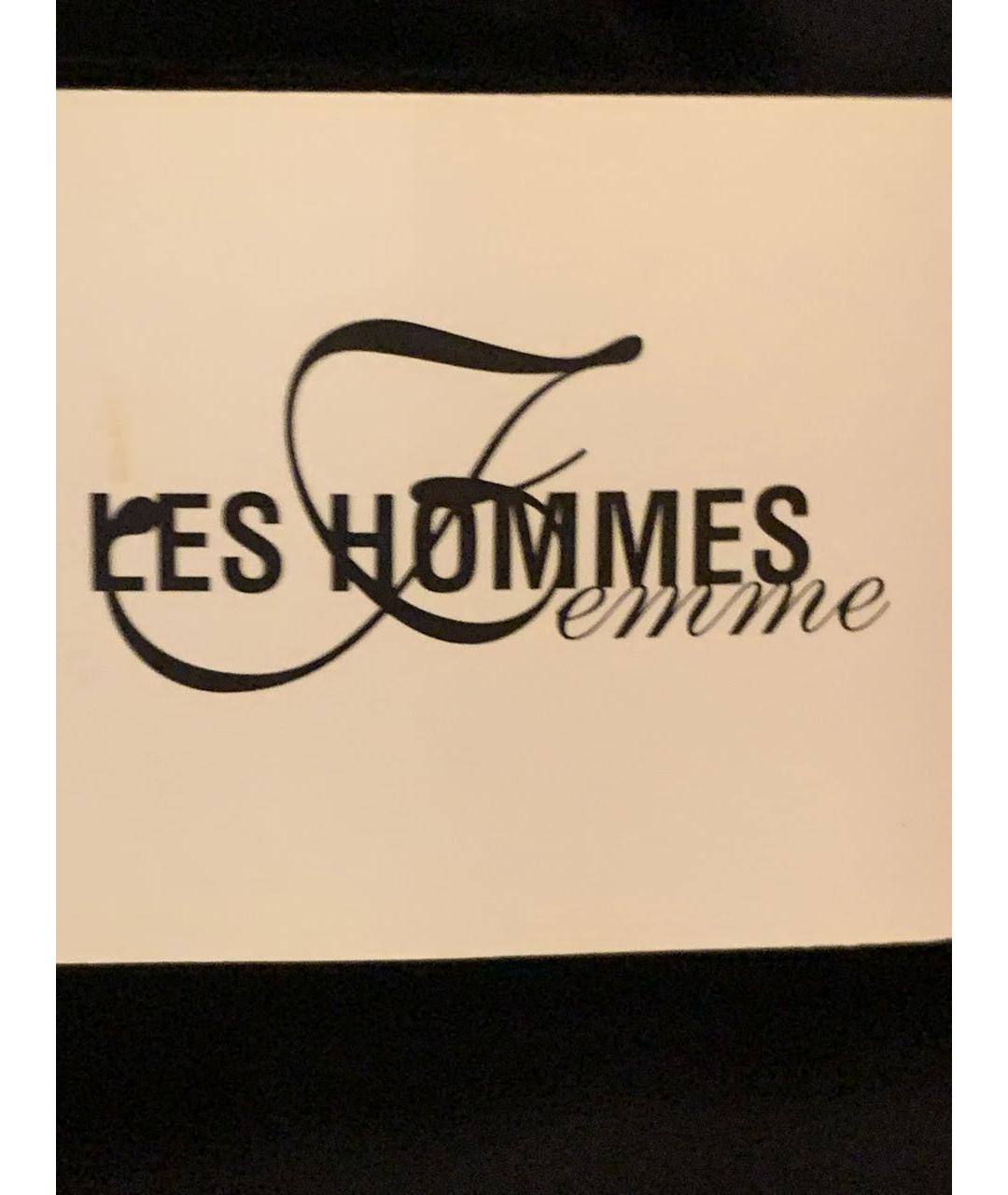 Les Hommes Черная шелковая блузы, фото 5