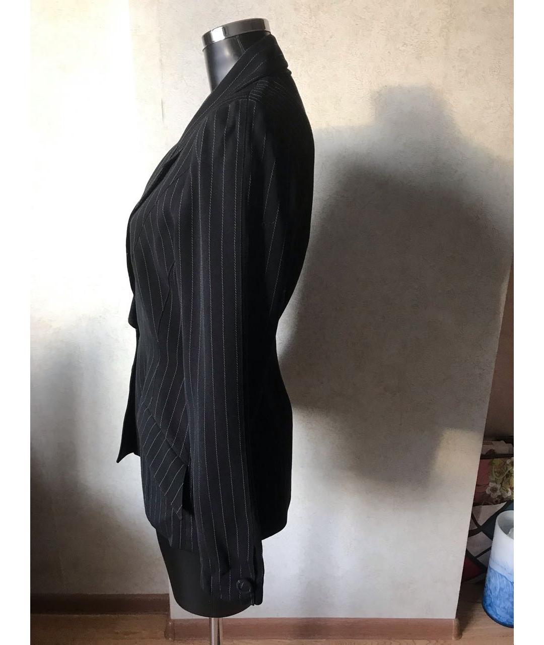 THIERRY MUGLER Черный шерстяной жакет/пиджак, фото 6