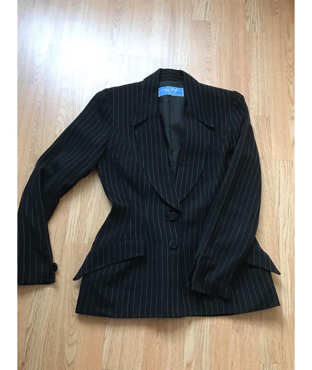 THIERRY MUGLER Черный шерстяной жакет/пиджак, фото 5