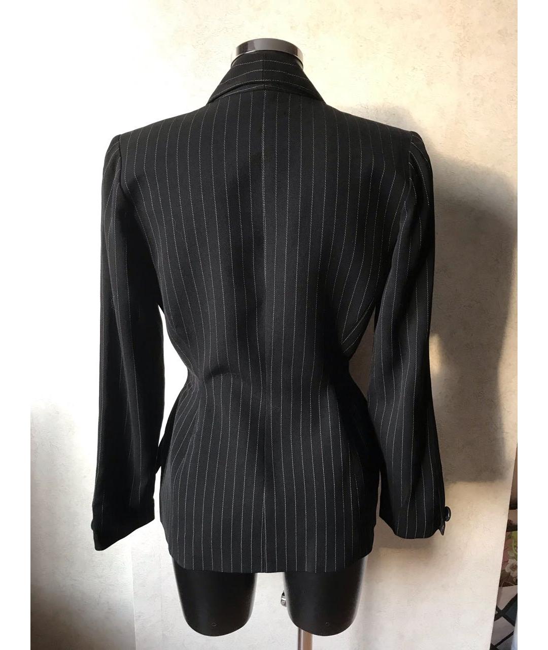 THIERRY MUGLER Черный шерстяной жакет/пиджак, фото 2