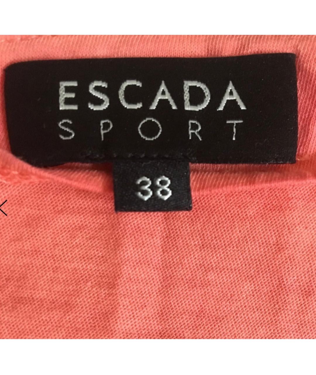 ESCADA Коралловое хлопковое коктейльное платье, фото 6