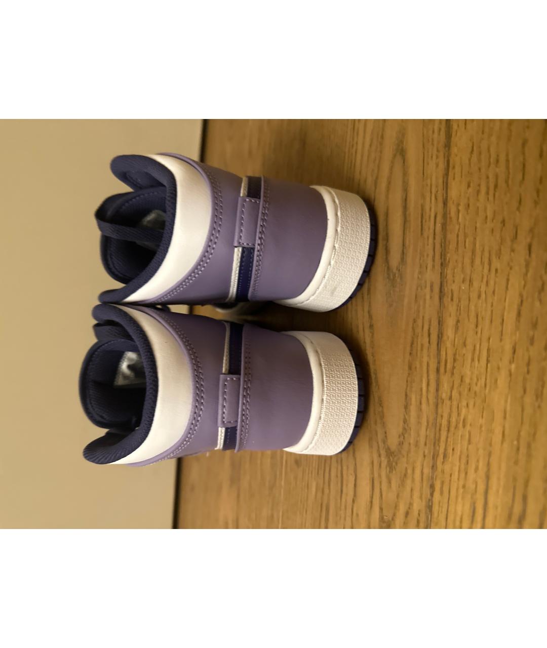 JORDAN Фиолетовые кроссовки из искусственной кожи, фото 4