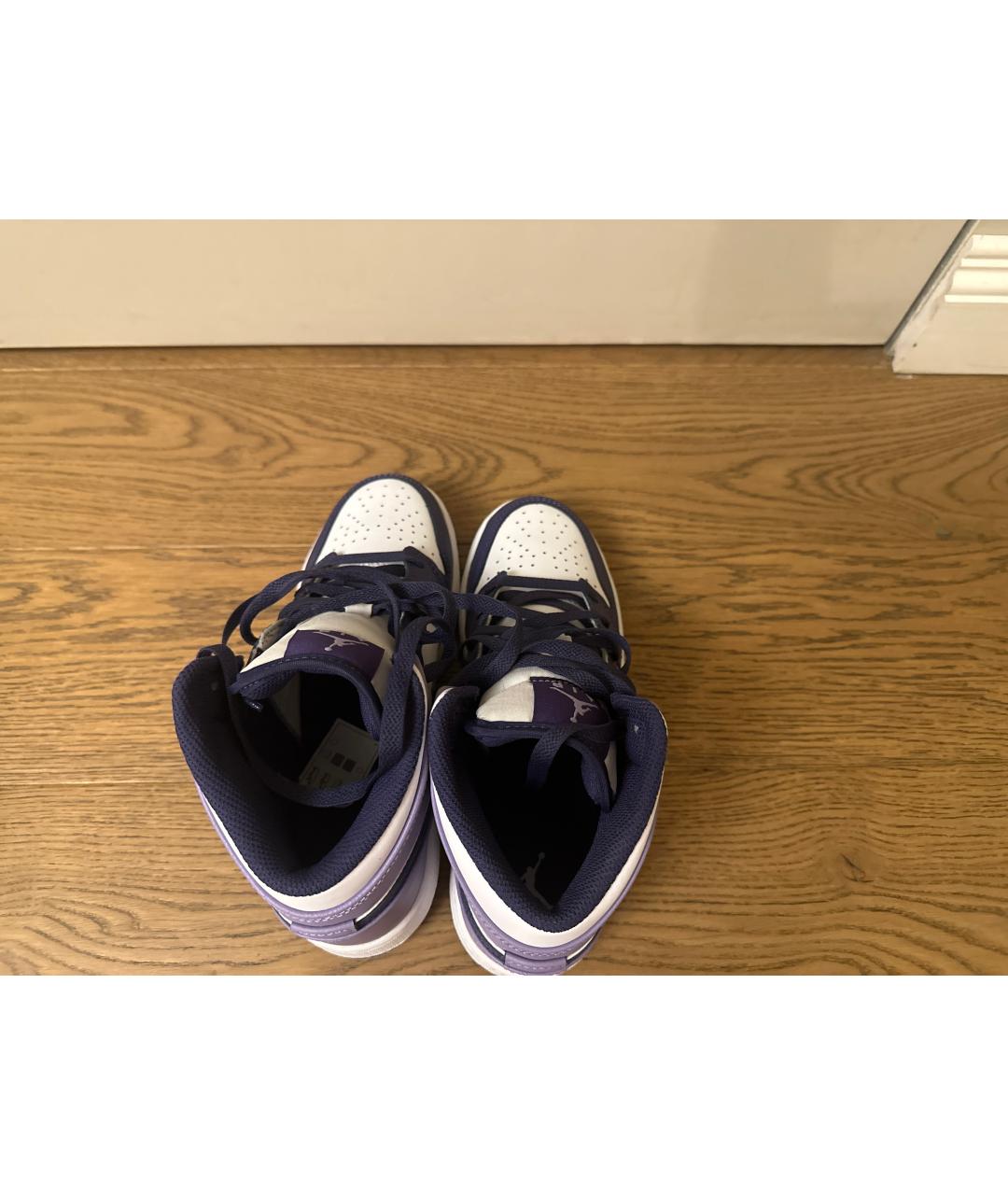 JORDAN Фиолетовые кроссовки из искусственной кожи, фото 3