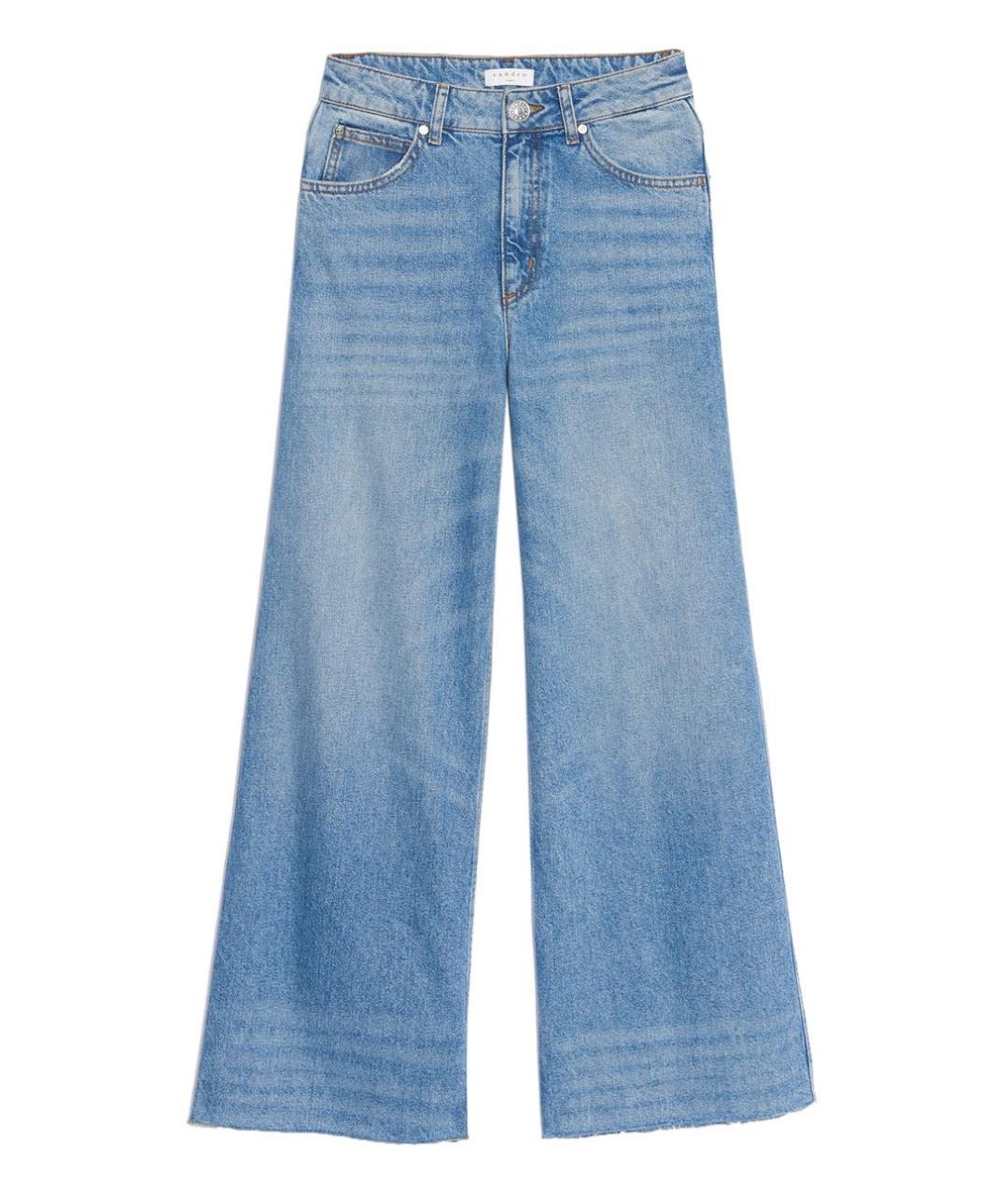SANDRO Голубые джинсы клеш, фото 1