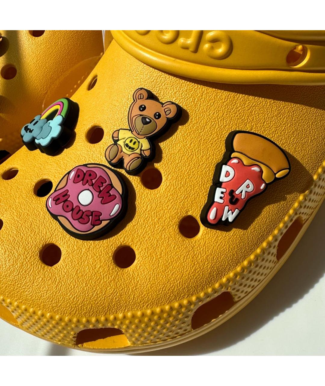 CROCS Желтые резиновые сандалии, фото 3