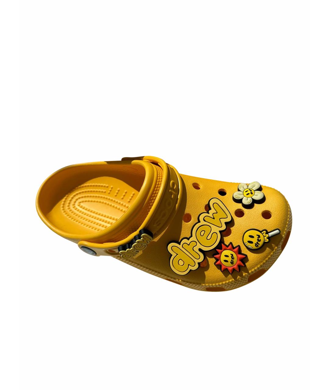 CROCS Желтые резиновые сандалии, фото 1