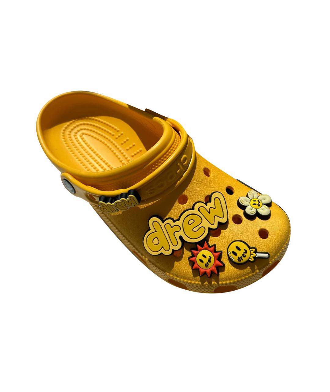 CROCS Желтые резиновые сандалии, фото 1