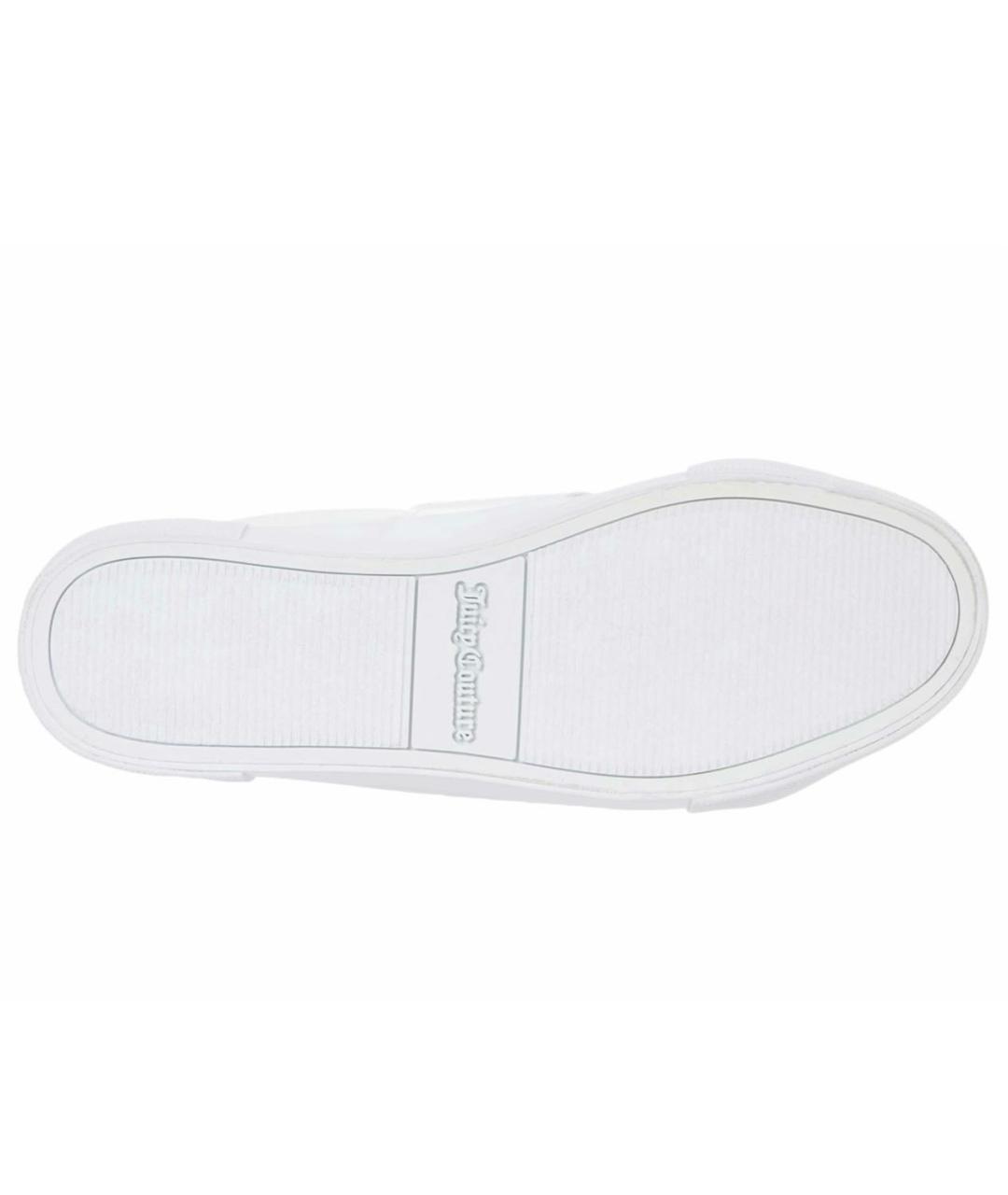 JUICY COUTURE Белые кроссовки из искусственной кожи, фото 4